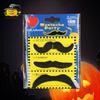 Barba Negra Corta de Felpa para Halloween con Pegamento Bigote de Ocho Barbas Decoración COSPLAY Magia Mascarada