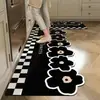 Alfombrilla Linda para Piso de Cocina del Hogar, Nueva Alfombrilla Estilo Chino Absorbente de Aceite para Estufa, Resistente a la Suciedad, Absorbente de Agua, Alfombrilla Antideslizante de Tierra de Diatomeas, Felpudo