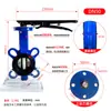 Válvula de Mariposa Tipo Manija-Abrazadera D71X-16Q/C con Revestimiento de Ptfe, Caucho Epdm, Hierro Dúctil, Válvula Manual de Sellado Suave