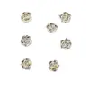 Camellia con Borde Dorado Accesorios Hechos a Mano DIY Pulsera de Acrílico Transparente Estampada en Oro Joyería Adorno para Colgar en el Coche Venta al por Mayor Popular en Tiktok