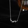 Nuevo collar de hoja de ginkgo de plata S925 de estilo chino, colgante de diseño de nicho de estilo antiguo para mujer, cadena de clavícula, joyería de moda nacional de plata esterlina