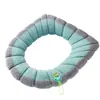 Cojín para asiento de inodoro, engrosado para invierno, universal para todas las estaciones, funda de asiento de inodoro para el hogar, cojín de anillo para inodoro, almohadilla suave para inodoro