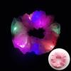 Anillo de Pelo Luminoso LED Intestino Grueso Anillo de Pelo Navideño Brillante Cuerda de Cabeza de Satén Anillo de Pelo Intestino Grueso Cuerda de Pelo Tocado Flor de Cabeza Transfronteriza Europea y Americana