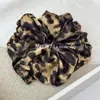 Novo Scrunchie Simples de Tecido Estampado de Leopardo com Toque de Luxo, Versátil Estilo Vintage