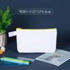 Estojo de lona Amazon transfronteiriço com zíper colorido bolsa para material escolar bolsa de armazenamento para senhoras bolsa de algodão portátil atacado