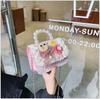 Bolsos Infantiles 2026 Estilo Nuevo Bolso de Hombro para Niñas Bolso de Mano con Perlas Accesorios Monedero Cruzado de Princesa Niñas Lindas