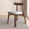Silla de comedor de madera maciza nórdica para uso en hotel y hogar, silla moderna de respaldo simple de lujo ligero, silla de paleta negra, silla para restaurante y bar