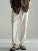 Pantalones rectos de algodón con sensación de nube, amigables con la piel, crujientes, de doble pinza para hombre, Otoño/Invierno 2026, de fácil cuidado, con caída, para ir al trabajo, casual