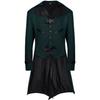 Amazon Europeia e Americana Novo Halloween Cauda de Andorinha Medieval Retrô Steampunk Gótico Casaco Roupas Masculinas em Estoque