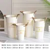Cubo para Flores, Cubo para Arreglos Florales de Floristería, Cubo de Agua de Pie, Cubo de Hidratación para Flores, Decoración de Flores Secas de Hierro Forjado, Cubo Abrazo, Jarrón de Flores, Cubo de Flores de Lata