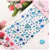 Pegatinas Hechas a Mano para Niños, Pegatinas de Diamantes, Pegatinas Brillantes de Diamantes, Pegatinas de Acrílico de Cristal, Pegatinas Educativas, Pegatinas de Corazón, Estéreo