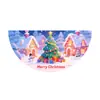Transfronteiriço Novo Produto Forma de Leque Semicírculo 2025 Natal Personagem de Desenho Animado Festa Decoração Bandeira Cortina de Porta Cobertura de Porta Banner de Porta