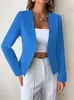 17 Colores en Stock, Comercio Exterior Transfronterizo Nuevo Estilo 2026 Blazer para Mujer, Cárdigan de Manga Larga Estilo Europeo y Americano Ajustado para Mujer