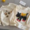 Camisetas Infantis de Manga Longa 2026 Novidades Primavera e Outono para Meninos e Meninas, Camisetas Fofas de Desenho Animado, Camisetas Básicas Infantis para Meninos