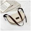 Bolsa de ombro texturizada para mulheres primavera e verão 2023 nova bolsa quadrada pequena simples texturizada bolsa de ombro casual crossbody