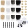 Muñeco de Navidad Pelo Artificial Pre-Cortado Barba Trenza Tejido Adornos Navideños Europeos y Americanos Accesorios Transfronterizo