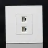 Painel de rede tipo 86 de duas posições, soquete de cabo de rede sem perfuração, soquete de computador, soquete de rede de duas posições, plugue de computador RJ45