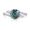 Anillos Cortados con Forma de Fuegos Artificiales de Piedras Preciosas de Colores Más Vendidos en Xiaohongshu, Anillos de Diamante de Alto Carbono Padparadscha Súper Brillantes, Dropshipping para Transmisiones en Vivo de Joyería