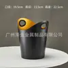 Balde de Champagne de Aço Inoxidável Estilo Europeu com Suporte de Luxo Modelo para Sala de Exposição Joalheria Bar Doméstico KTV Vinho Balde Vertical de Gelo