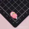 Brochetas Mini de Frutas Falsas Brillantes Mangostán Durazno Manzana Pegamento de Crema Accesorios de Resina DIY Pegatinas para Ligas de Cabello