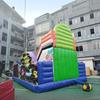 Trampolín inflable con tobogán temático de monstruos, equipo de diversión para niños, lote de fabricante de PVC engrosado anticolisión para exteriores