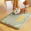 Tapete para Piso Específico para Pets, Tapete de Seda de Gelo para Cachorros, Lavável à Máquina, Tapete Antiderrapante para Gatos e Cachorros Dormindo em Camas de Cachorro, Adequado para Todas as Estações