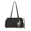 Bolso de hombro de lunares estilo coreano para mujer, nuevo bolso de moda para el hombro primavera 2026, bolso tote de mano de nicho de moda