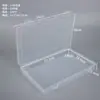 Caja de embalaje rectangular de plástico transparente, caja de exhibición de herramientas de ferretería, caja de embalaje para artículos pequeños, caja de almacenamiento de cuentas y botones