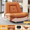 Sillón sofá individual, sofá cápsula espacial, sofá reclinable eléctrico giratorio para sala de estar, mecedora multifuncional de cuero WY