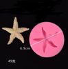 Molde de silicona marina para decorar pasteles, forma de estrella de mar, concha, cola de sirena, molde para pastel de chocolate