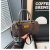 Bolsa feminina casual retrô simples transfronteiriça com toque de alta qualidade, bolsa Boston tipo travesseiro versátil, bolsa transversal com design para o dia a dia