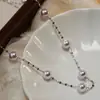 Manta Rose Aliento de Bebé Collar de Perlas Lujo Accesible Gama Alta Exquisito Versátil Cadena para Clavícula Cadena de Suéter de Moda para Mujeres