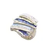 Anillo Elástico Cuadrado Geométrico de Línea Esmaltada de Venta Caliente Transfronteriza para Hombres y Mujeres, Anillo Versátil Creativo de Línea Irregular