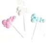 Nubes Nubes Nubes Blancas Nuevo Adorno para Pastel Enchufe Multicolor Nuevo Globo Aerostático Tarjeta para Pastel Decoración de Fiesta