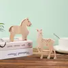 Enfeites de Cavalo de Tróia, Pequenos Cavalos de Madeira de Brinquedo, Decorações para Quarto Infantil, Artesanato em Madeira, Presentes, Personalização de Fábrica