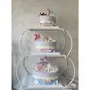 Suporte de Bolo Europeu Criativo Novo com Múltiplos Andares Hotel Celebração de Casamento Aniversário Banquete de Longevidade Loja de Bolos Desmontagem e Montagem