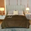 Manta de franela a rayas transfronteriza de 1.5 cm, manta de felpa mágica de color sólido engrosada, manta de rayas para siesta, manta tipo chal