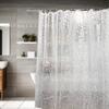 Cortina de ducha de baño PEVA nueva transfronteriza personalizable impermeable a prueba de moho fabricantes de cortinas divisorias de baño al por mayor