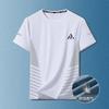 Camiseta Masculina de Secagem Rápida Verão Manga Curta Solta Refrescante Respirável Fitness Corrida plus size Elástica Roupas de Secagem Rápida Manga Curta Esportiva