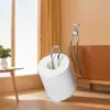 Suministro Directo de Fábrica Portarrollos de Papel Higiénico para Detrás de la Puerta Montaje Lateral en el Baño Portarrollos de Papel Higiénico Estante de Almacenamiento para Baño Sin Taladro Impermeable Resistente a la Humedad