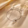 Pulsera Nueva de Moda de Acero de Titanio para Viajeros para Mujer, Joyería de Mano de Lujo Ligero, Pulseras Coreanas de Alta Gama para Parejas, Colección de Pulseras para Mujer