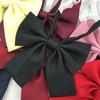 Escuela para jk color sólido corbata de lazo de ángulo plano camisa de estudiante corbata de lazo con uniforme de marinero sin rayas dk