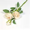 Flores artificiales rosa perla para ambiente del Día de San Valentín, decoración de boda, pared de rosas, decoración de rosa artificial de terciopelo
