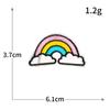 Serie de Nubes Arcoíris Pegatinas de Tela Bordada Transfronterizas Nuevas Parche Bordado para Computadora Zapatos Bolsos Ropa DIY Etiquetado