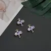 Pingente de Abelha Banhado em Liga para Acessórios de Joias DIY Zircônia Vermelha Azul Verde Inserida Materiais para Pulseira Colar Brinco