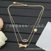 Nueva colección de collares marca D/marca Dior, disponible exclusivamente para comercio electrónico transfronterizo, productos nuevos con etiquetas originales, collar de nariz de cerdo CD al por mayor