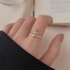 Anel de cobra de prata esterlina S925 feminino estilo frio nicho minimalista personalidade ido plano anel pequeno cobra anel aberto