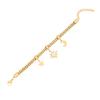 [Bingmeng] nueva pulsera de acero inoxidable de moda de joyería transfronteriza con flor, pulsera de ojo exagerada B508
