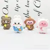 Lindo Llavero de Animales de Dibujos Animados PP Muñeco Pegamento Suave PVC Mono Oso Conejo Colgante de Llave Llave de Pareja