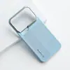 Adequado para capa de celular Xiaomi 18 Pro Max, leve, acabamento fosco, cobertura total, com adsorção magnética embutida e capa protetora de couro liso